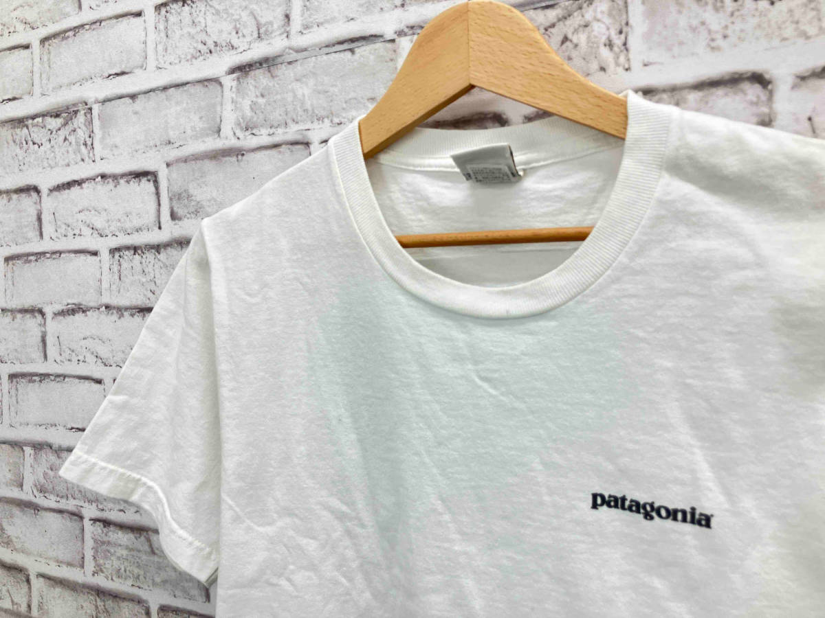 Patagonia パタゴニア グラフィック Tシャツ 半袖 度詰め天竺 コットン XS ホワイト 店舗受取可_画像3