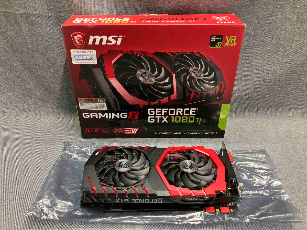 【1円スタート】ジャンク 【動作未確認】msi GeForce GTX 1080 Ti GAMING X 11G グラフィックカード(ゆ02-06-08)の画像1