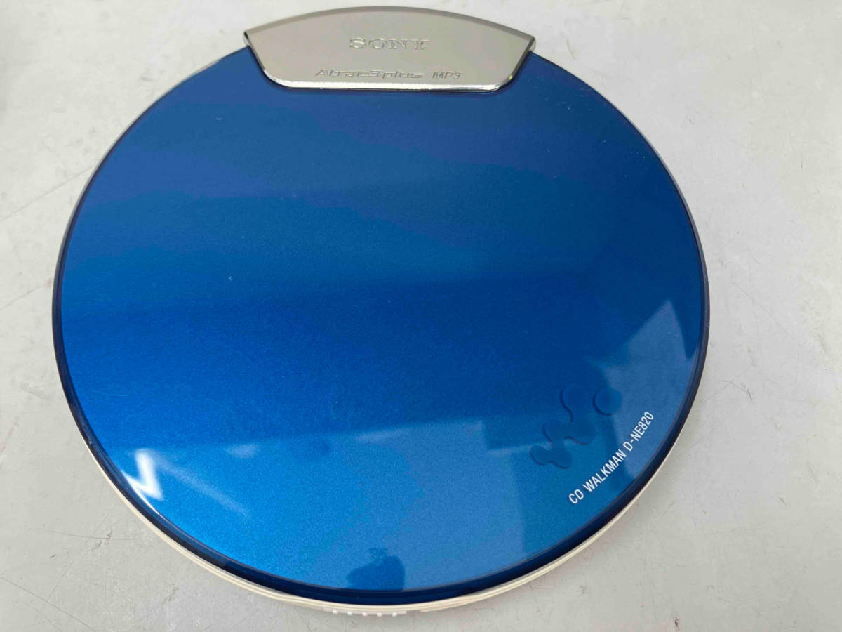 SONY ソニー CD ウォークマン D-NE820 ブルー ACアダプター リモコン 充電スタンド ポーチ等 CDプレーヤー Walkman_画像2