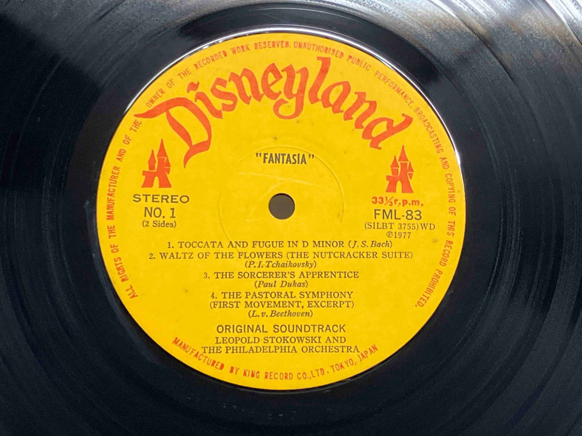 【LP盤】 SELECTIONS FROM WALT DISNEY’S FANTASIA ディズニー/ファンタジア FML83_画像5