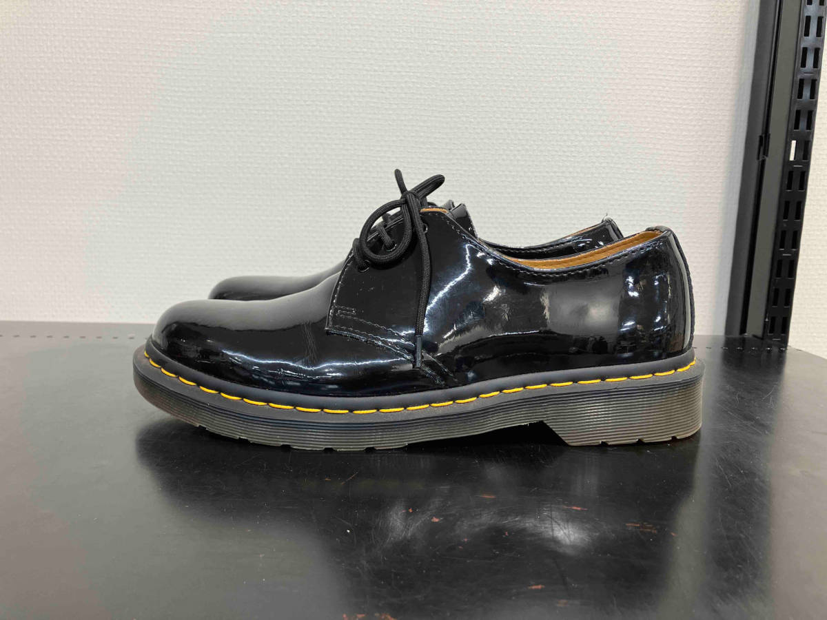 Dr.Martens エナメル 3ホールシューズ ドレスシューズ UK8 27cm ブラック 黒 パテントレザー 革 10084 メンズ レザーシューズ ブーツ 靴_画像1