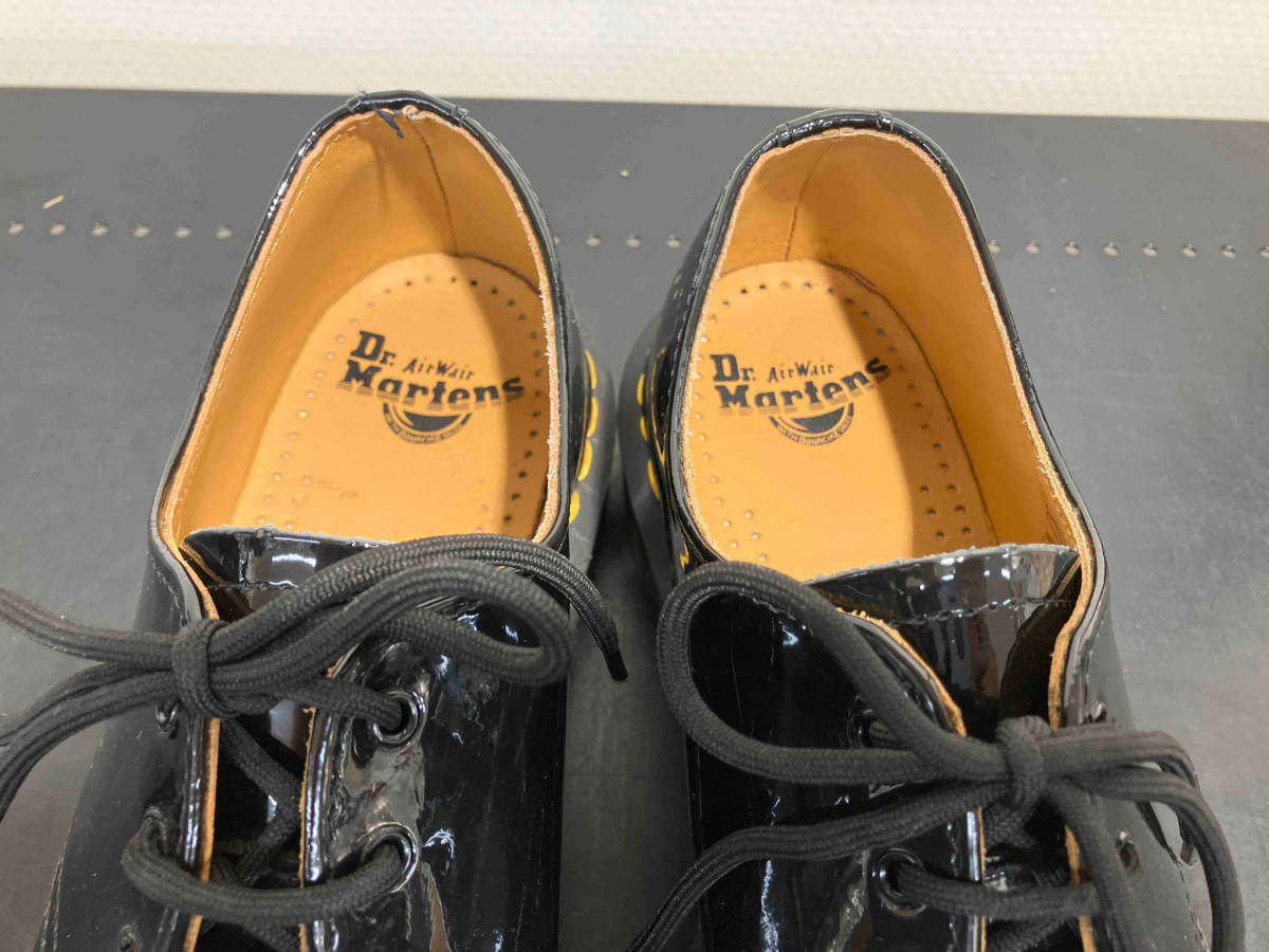Dr.Martens エナメル 3ホールシューズ ドレスシューズ UK8 27cm ブラック 黒 パテントレザー 革 10084 メンズ レザーシューズ ブーツ 靴_画像7