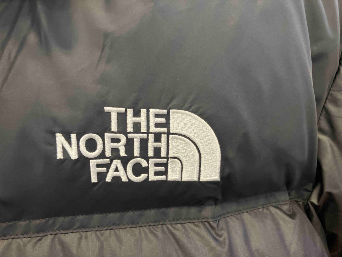 THE NORTH FACE ノースフェイス ダウンジャケット ブラック ヌプシ 韓国タグ　XLサイズ PL-10-1A メンズジャケット ブラック ドローコード_画像7