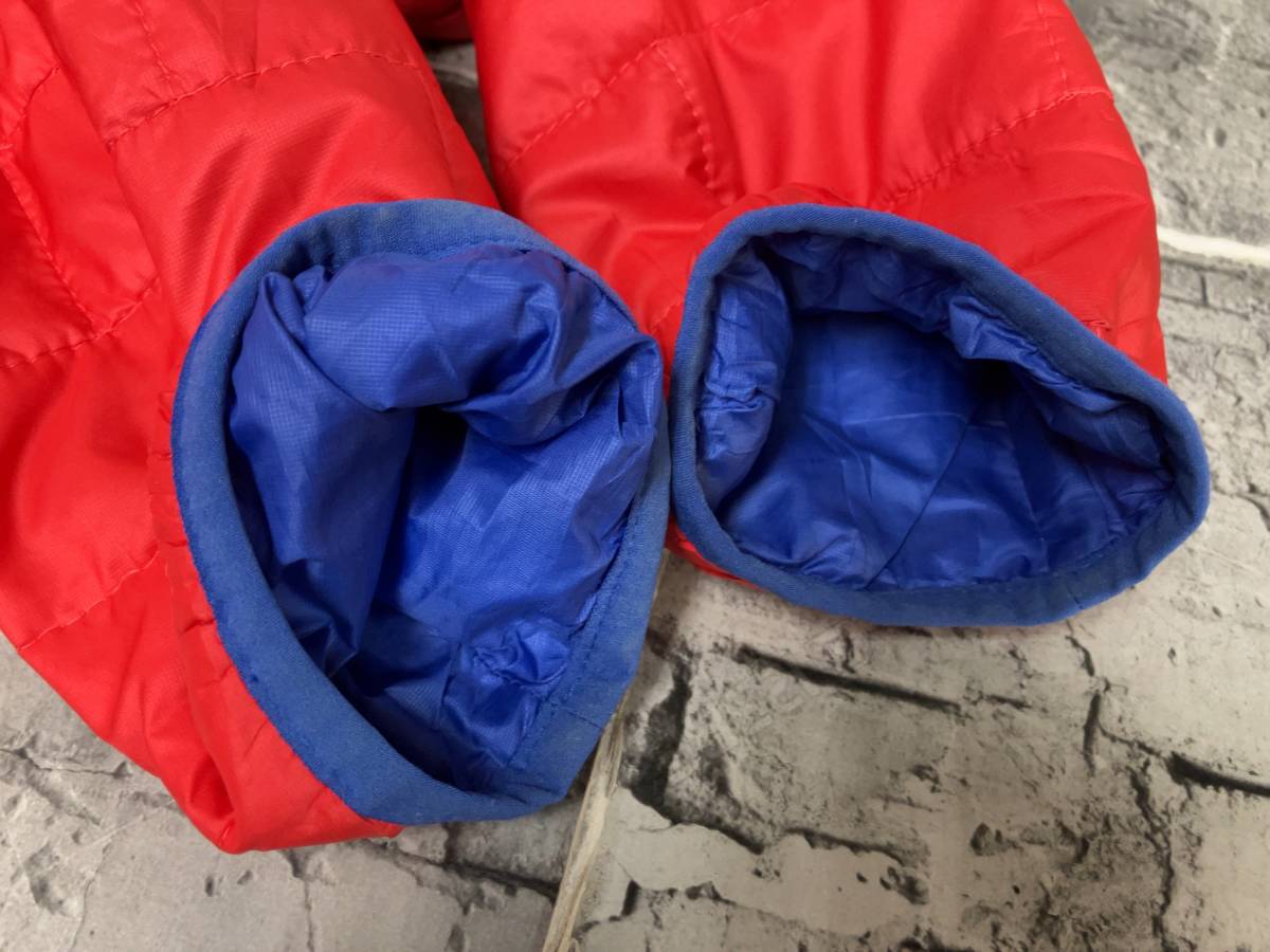 18年製 Patagonia パタゴニア Nano Puff Bivy ナノ パフ ビビー プルオーバー 中綿ジャケット 84196 サイズWOMENS L レッド_袖周り汚れあり