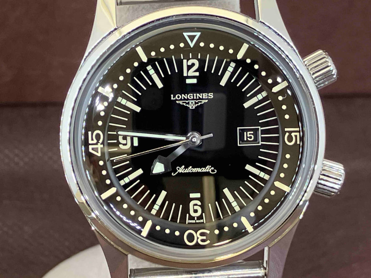 安価 【即決】LONGINES L3.374.4.50.6 ヘリテージ ロンジン レジェンドダイバー 自動巻き 腕時計 オートマティック シルバー 保証書 箱付き その他