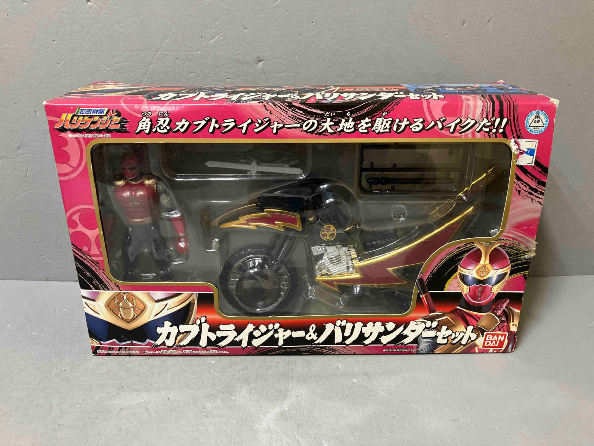[ box damage equipped * body painting .., betta attaching equipped ] Ninpu Sentai Hurricanger Kabuto laija-& burr Thunder set 