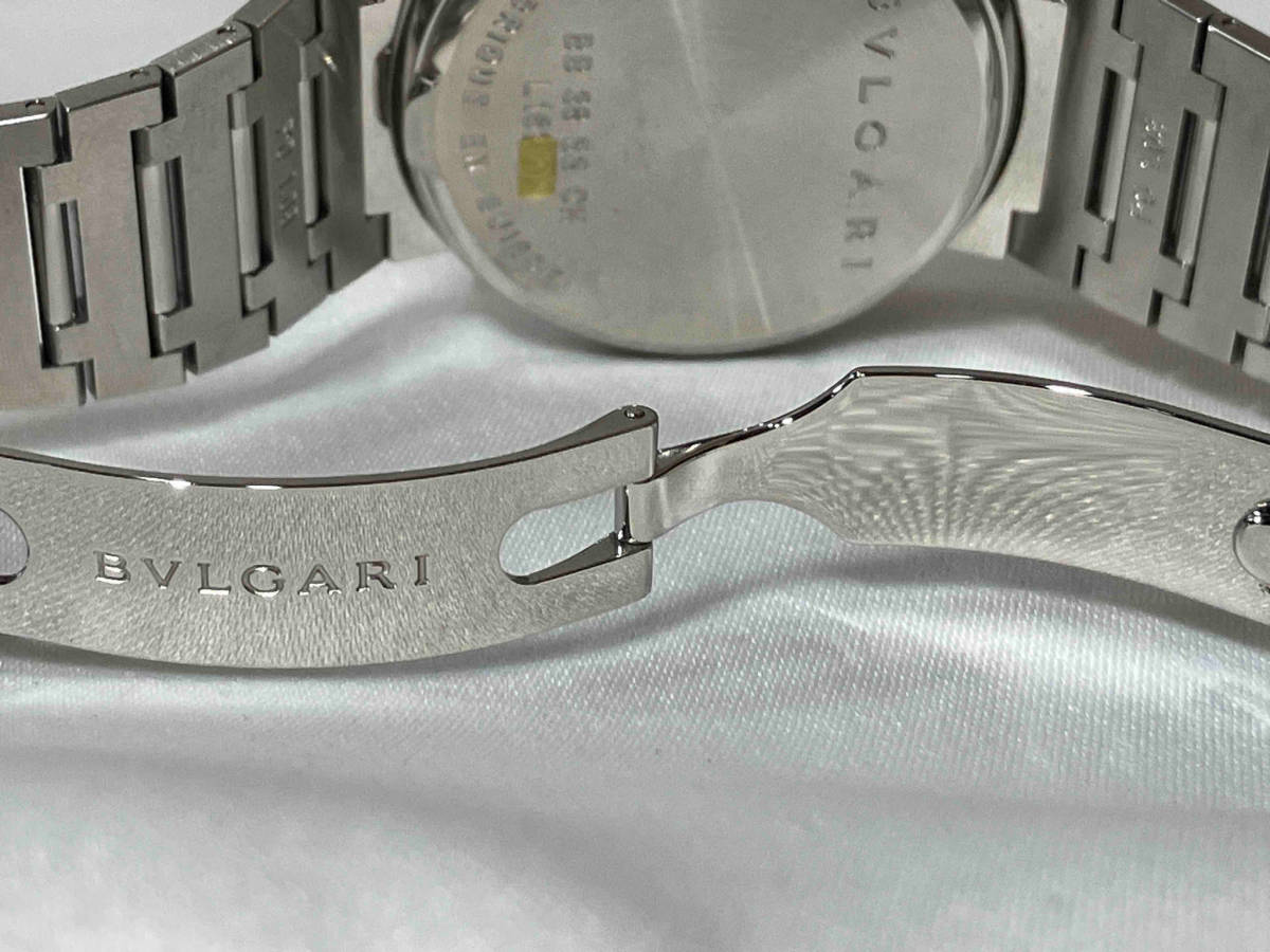 【箱、取説付き】BVLGARI ブルガリ BB38SSCHブルガリブルガリ 38mm 自動巻 クロノグラフ メンズ 腕時計 2024.1月OH/研磨剤の画像6