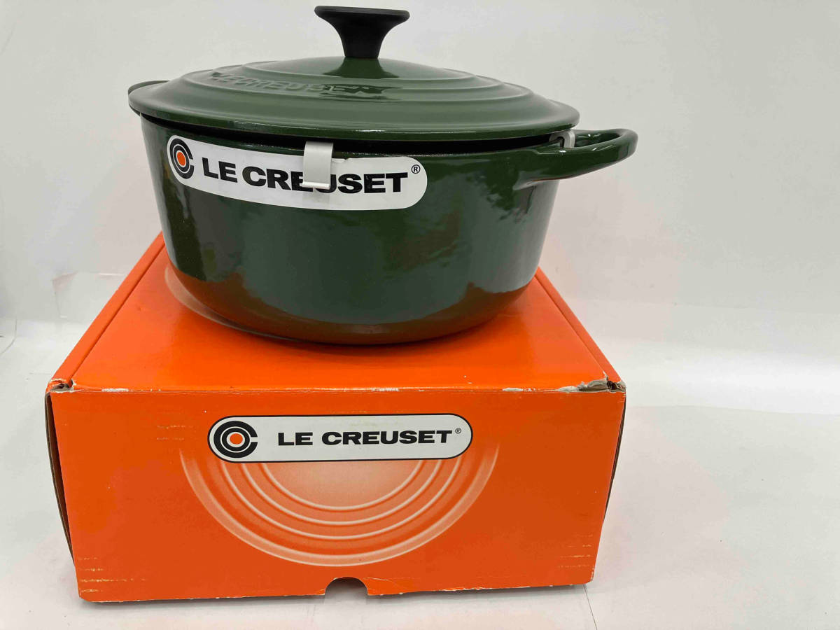 未使用品 【新品未使用品】LE CREUSET ル・クルーゼ　ココット ロンド　20cm 両手鍋 店舗受取可_画像1