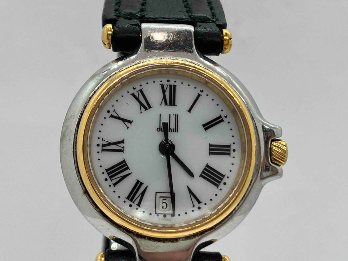 Dunhill Dunhill NP0 12 131297 кварц наручные часы ремень повреждение 