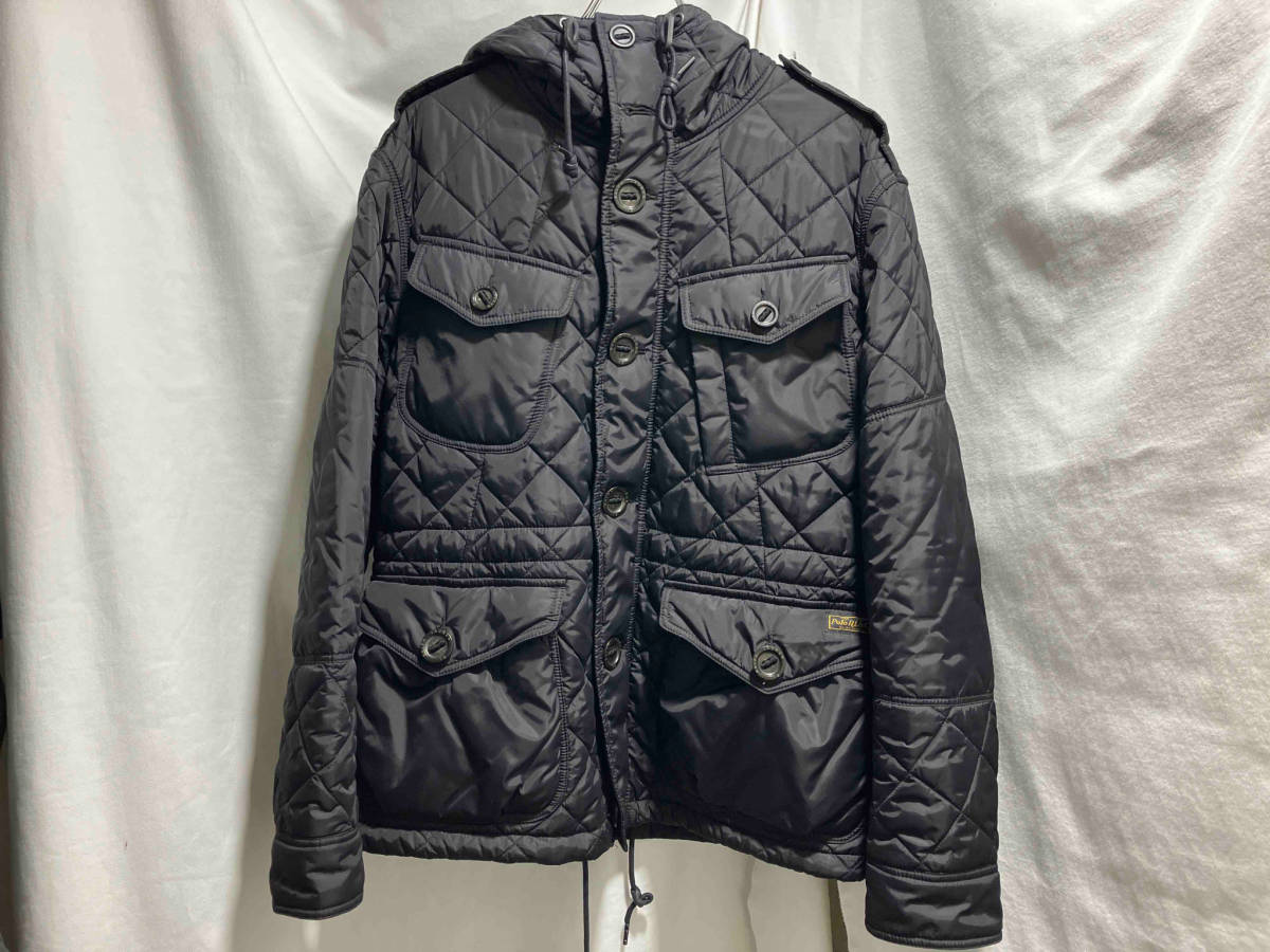 POLO RALPH LAUREN hood quilting jacket blackポロラルフローレン フードキルティングジャケット ブラック サイズS