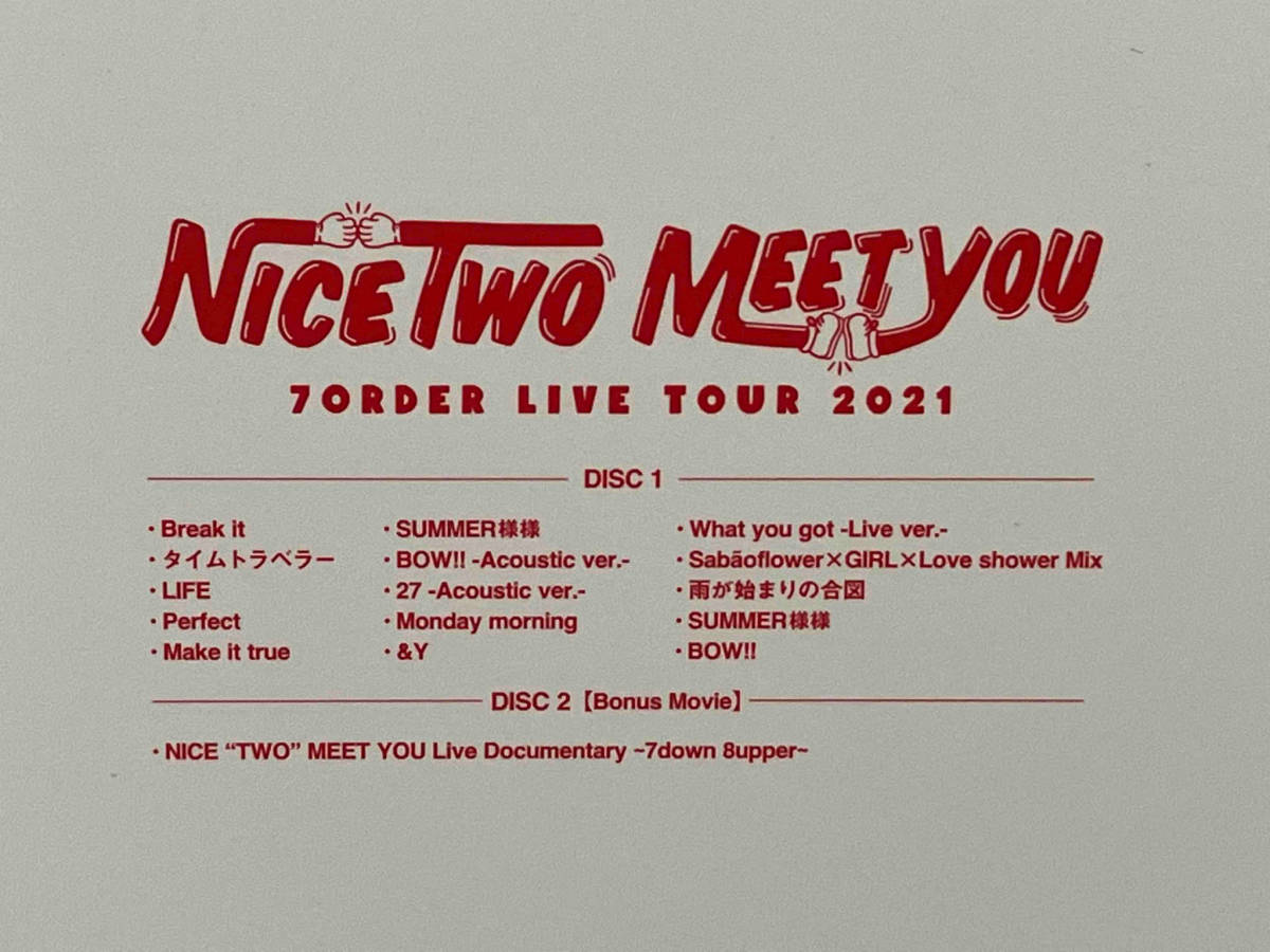 1円スタート DVD_7ORDER 武者修行TOUR ~NICE 'TWO' MEET YOU~の画像3