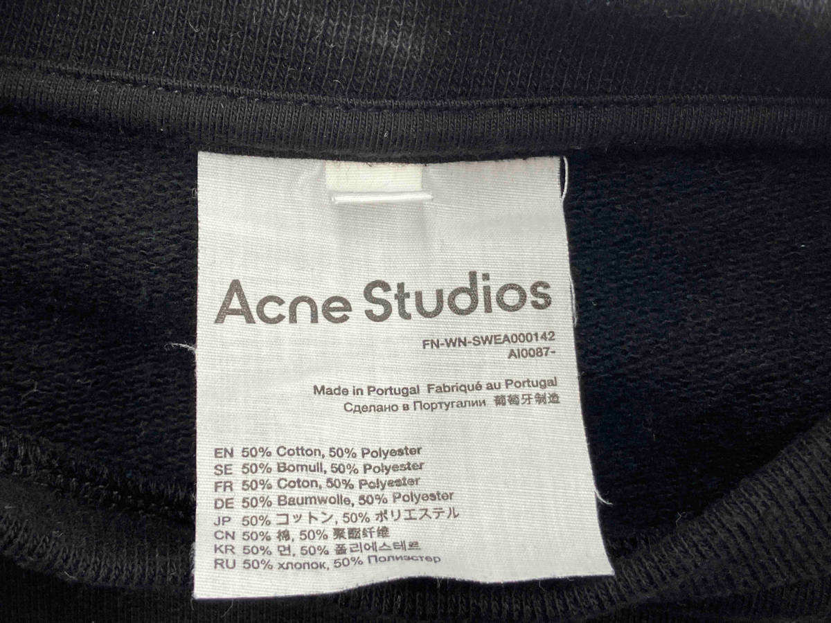 ACNE STUDIOS /半袖Tシャツ/アクネステュディオス/クルーネック/ブラック/M/厚手/春_画像3