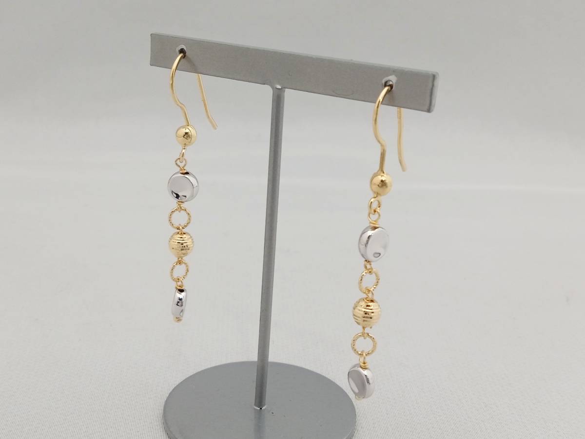 K18 ピアス 3.1g ロングピアス ゴールド
