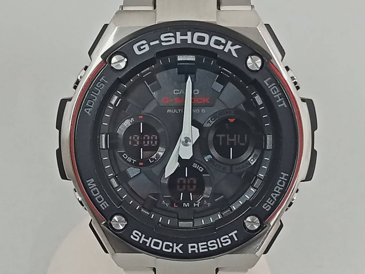 CASIO G-SHOCK G-STEEL GST-W100D-1A4JF 時計 カシオ ジーショック ジースチール デジアナ ブラック文字盤 電波ソーラー メンズ