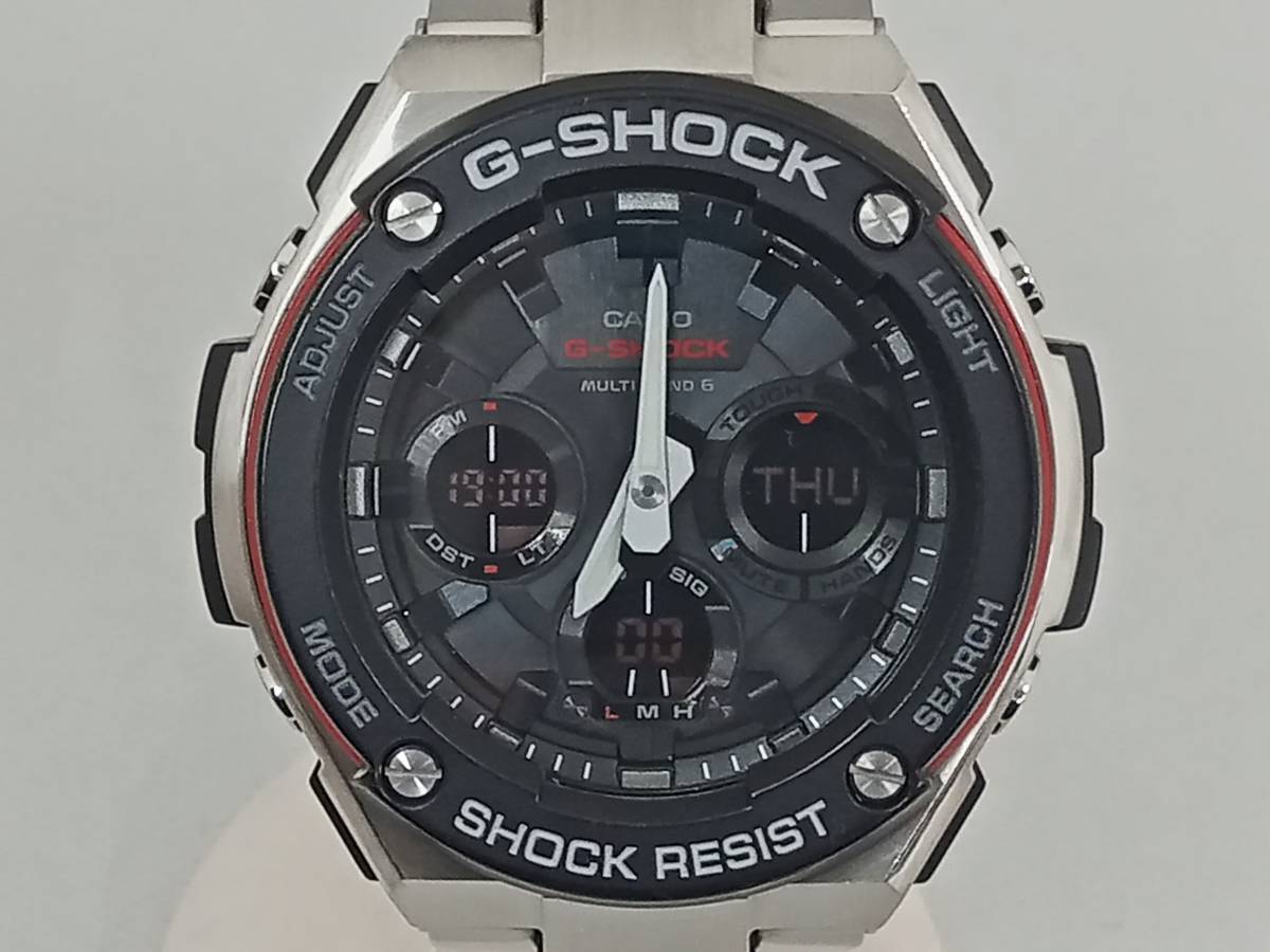 CASIO G-SHOCK G-STEEL GST-W100D-1A4JF 時計 カシオ ジーショック ジースチール デジアナ ブラック文字盤 電波ソーラー メンズ_画像1