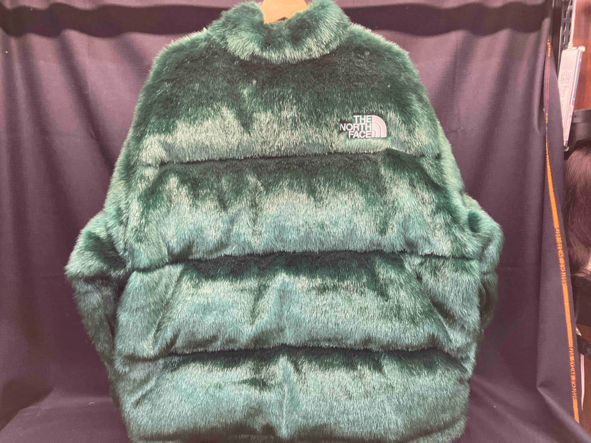 Supreme × THE NORTH FACE シュプリーム × ザ ノースフェイス Fau × Fur Nuptse Jacket ファー ヌプシ ジャケット サイズ：XL グリーン_画像2