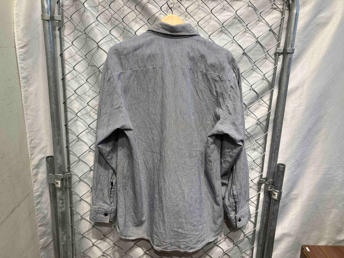 80-90s KEY hickory half zip shirt made in USA キー ヒッコリー ハーフジップシャツ USA製_画像2
