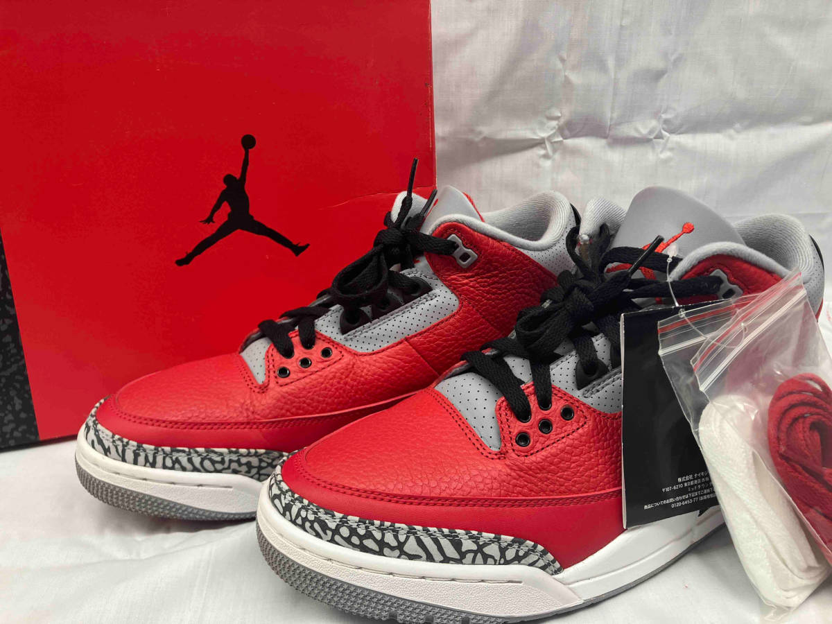 NIKE Nike CK5692-600 AIR JORDAN 3 RETRO SE air Jordan 3 retro SE sneakers red 29cm box changing cord tag attaching 