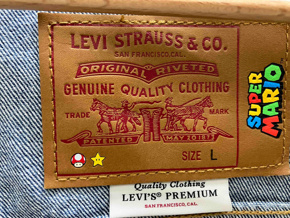 Levi’s X SUPER MARIO コラボGジャン ビンテージフィットトラッカージャケット Gジャン(デニムジャケット) Lサイズ アメカジ_画像6