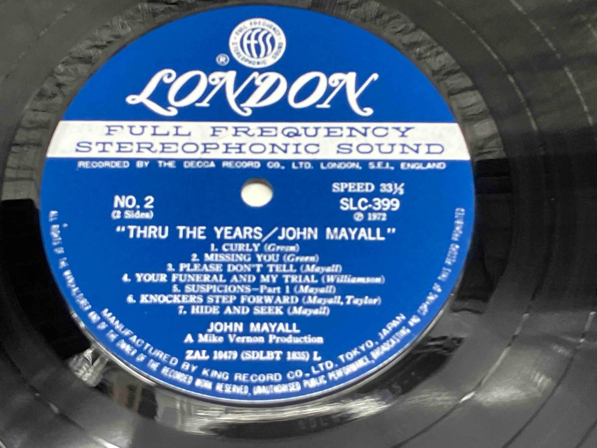 【LP盤】JOHN MAYALL/ジョン・メイオール A Mike Vernon Production SLC399 店舗受取可_画像6