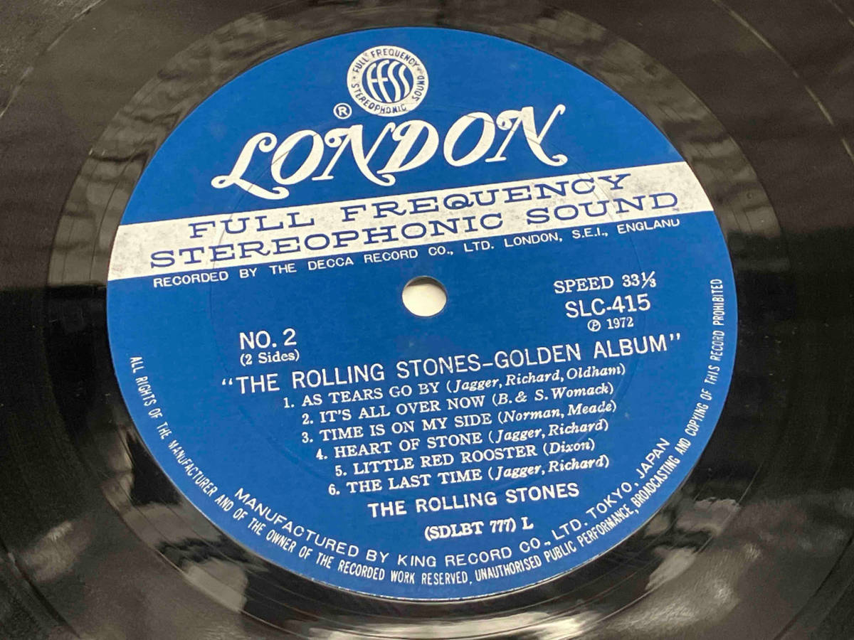 【LP盤】 THE ROLLING STONES/ローリング・ストーンズ GOLDEN ALBUM SLC415 店舗受取可_画像6