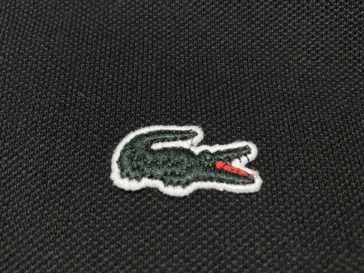 LACOSTE ラコステ 長袖ポロシャツ ブラック F70204 スリムフィット SIZE:34_画像4