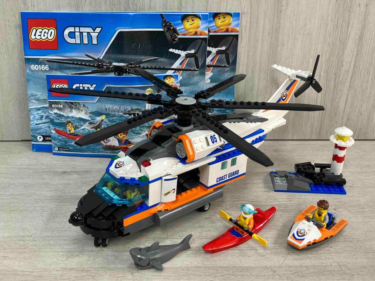 【ジャンク】 レゴ LEGO 60166 CITY 海上レスキュー ヘリコプターの画像1