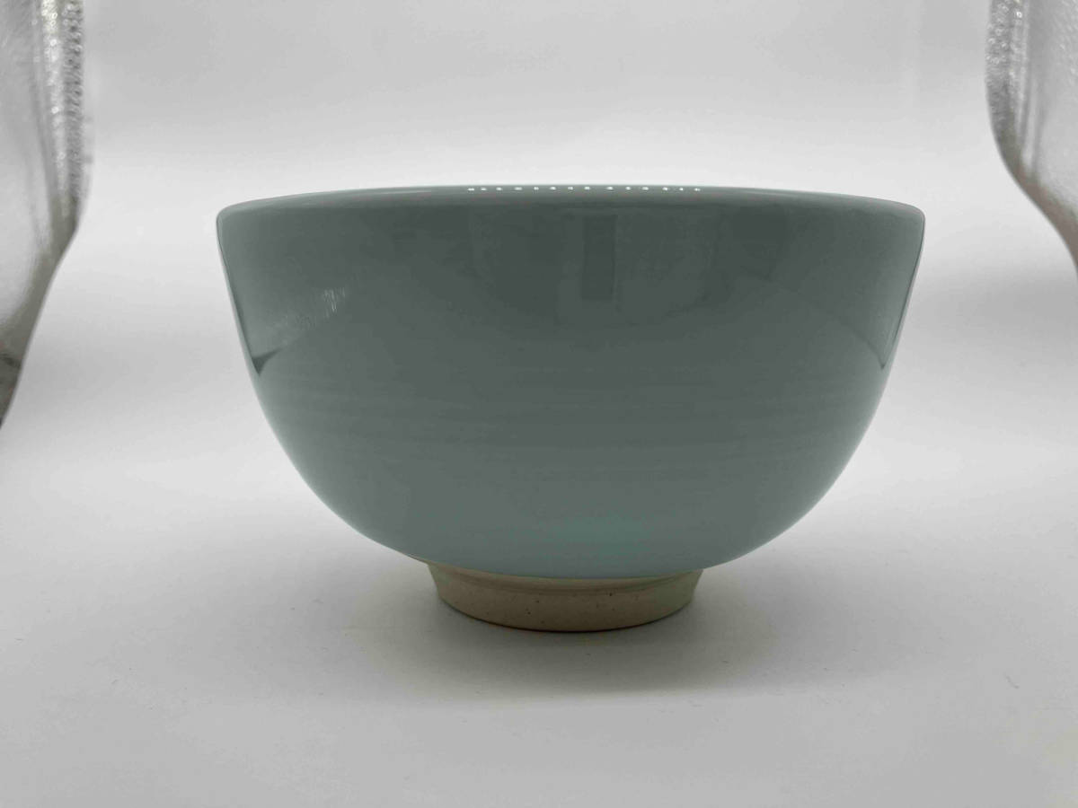  Inoue . two work powdered green tea . plate tea cup white porcelain plain box equipped 