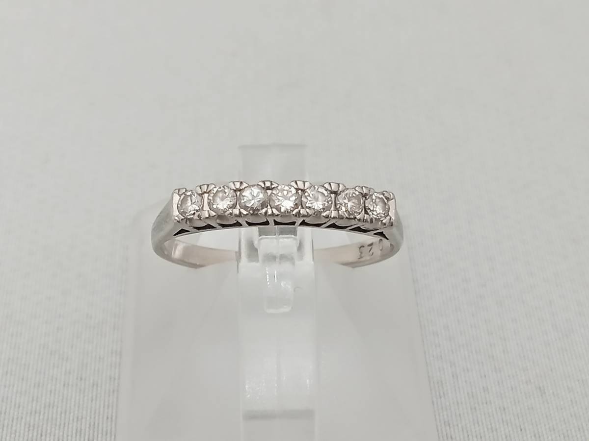 Pt850 11.5号 #11.5 ダイヤ0.23ct 2.2g リング 指輪 プラチナ