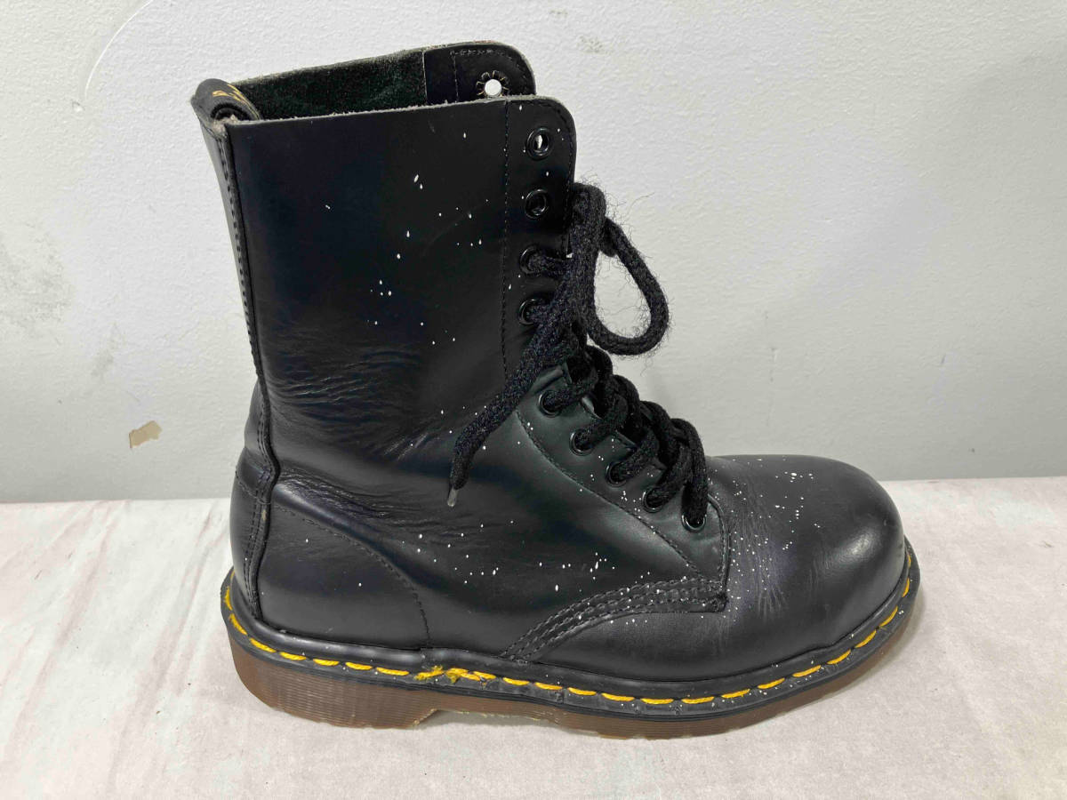 Dr.Martens 10hole paint boots black ドクターマーチン 10ホールブーツ ブラック サイズUK4_画像4