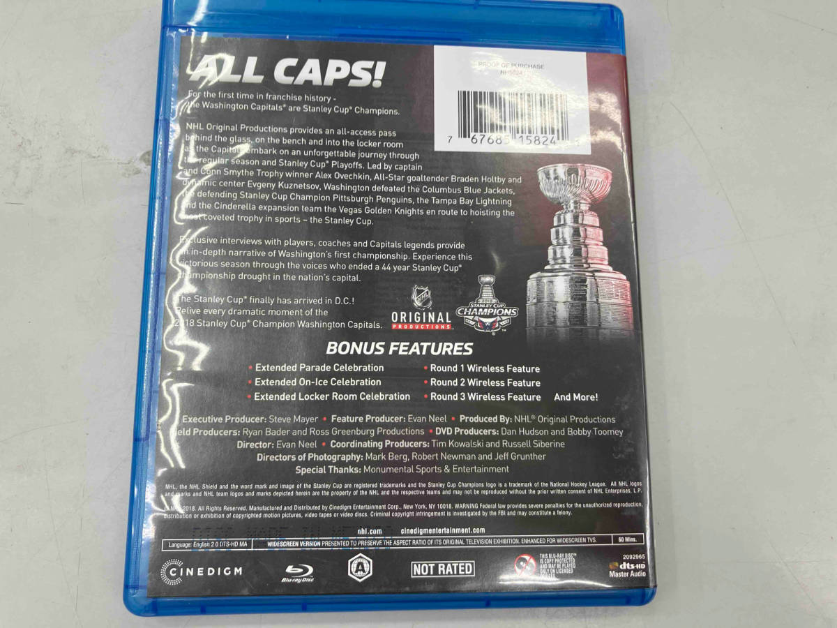 海外版　NHL 2018 STANLEY CUP CHAMPIONS Blu-rayリージョンA DVDリージョン1_画像2