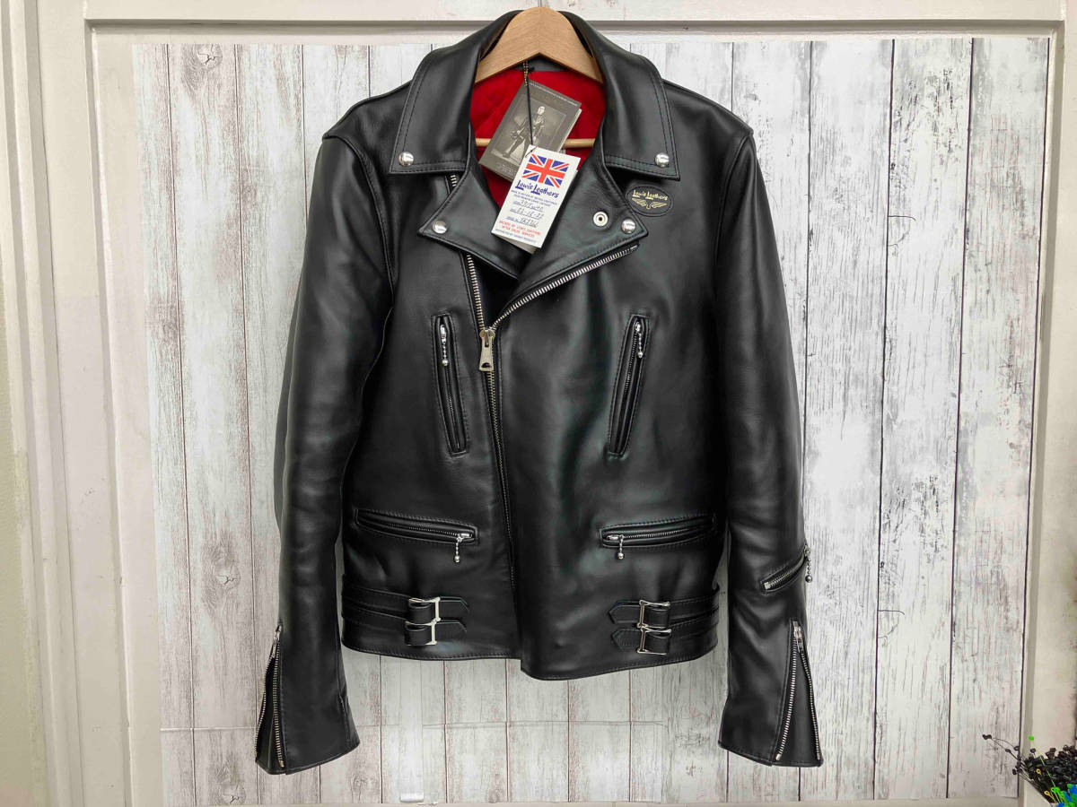 【40・美品】ルイスレザー 391T ダブル レザー 馬 ライダース ジャケット Lewis Leathers LIGHTNING TIGHT FIT 391T/40 ダブルライダース