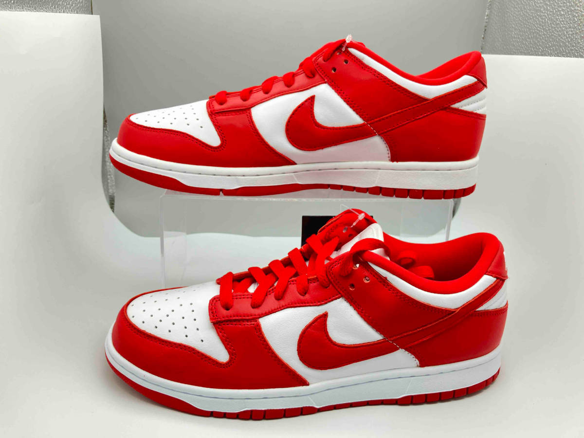 美品 NIKE DUNK LOW SP CU1727 100 ナイキ ダンク ロウ US8.5 26.5cm UK7.5 EU42 WHITE UNIVERSITY RED ホワイト ユニバーシティーレッド_画像2