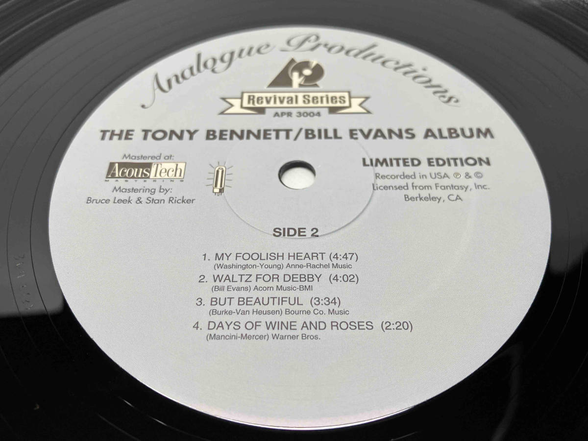 LP The Tony Bennett / Bill Evans Album APR3004の画像4