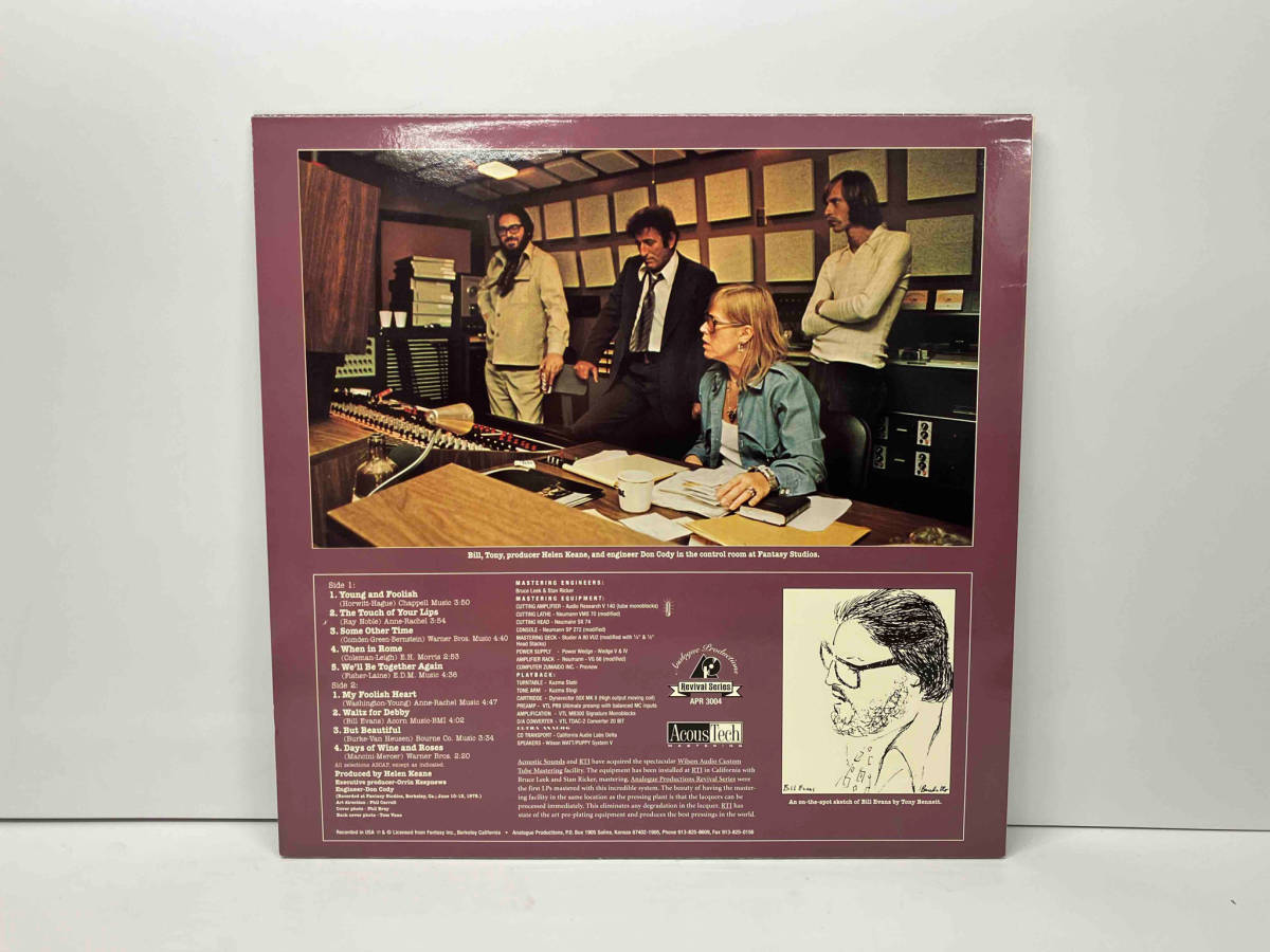 LP The Tony Bennett / Bill Evans Album APR3004の画像2