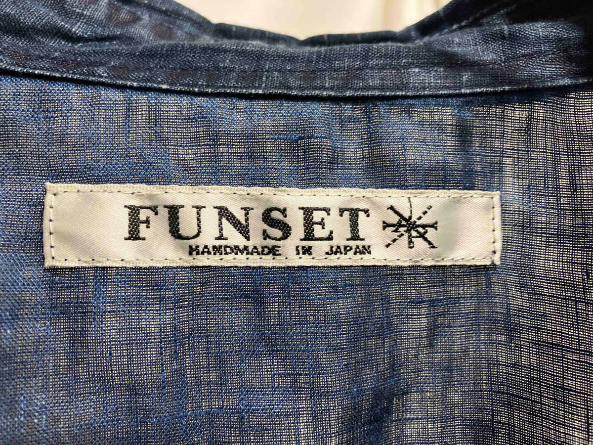 FUNSET INDIGO LINEN SHIRTS インディゴリネン長袖シャツ ファンセット 店舗受取可_画像3