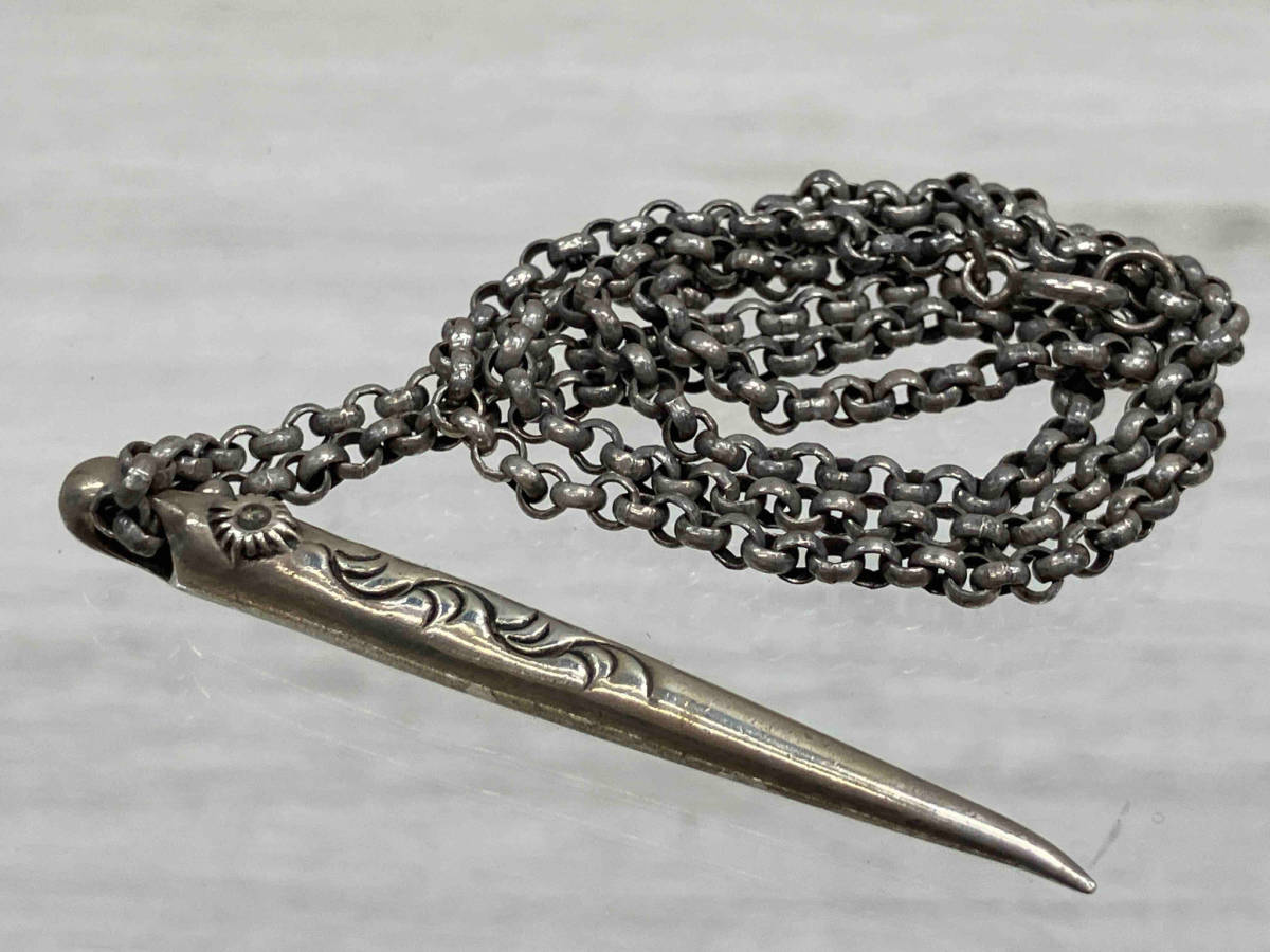 【楽ギフ_のし宛書】 53cm ネックレス チェーン全長 ネイルトップ silver FREEDOM ARIZONA トップサイズ 20.6g 総重量 5.5×0.5cm シルバー