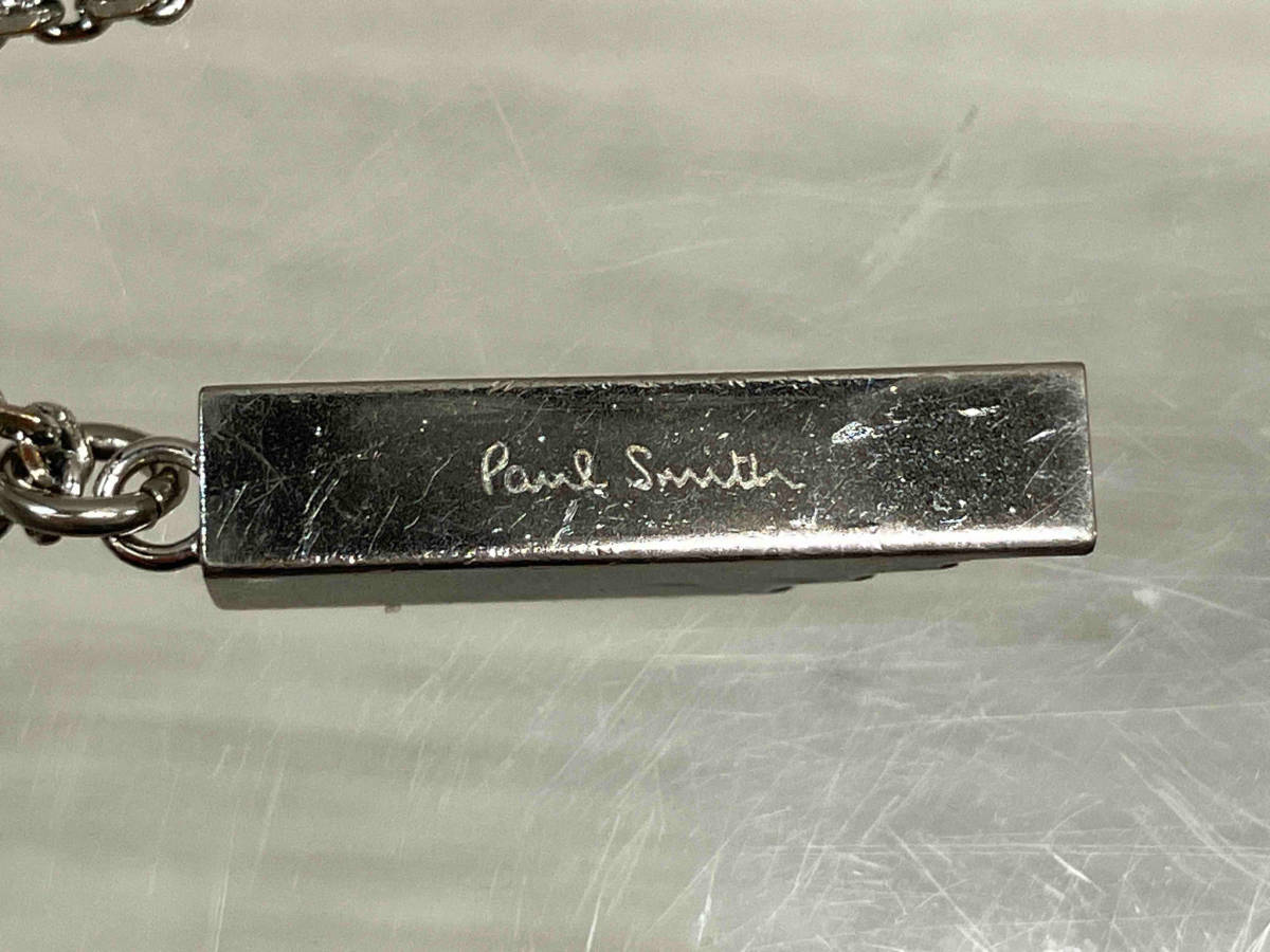Paul Smith スクエアトップ ネックレス 2.4×0.5cm チェーン全長 50cm 総重量 8.9g キズありの画像3