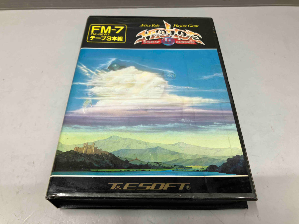 ジャンク ハイドライド2 HYDLIDE II カセットテープ版 3本組 箱 説明書付属 FM-7 FM-NEW7 T&ESOFT_画像1