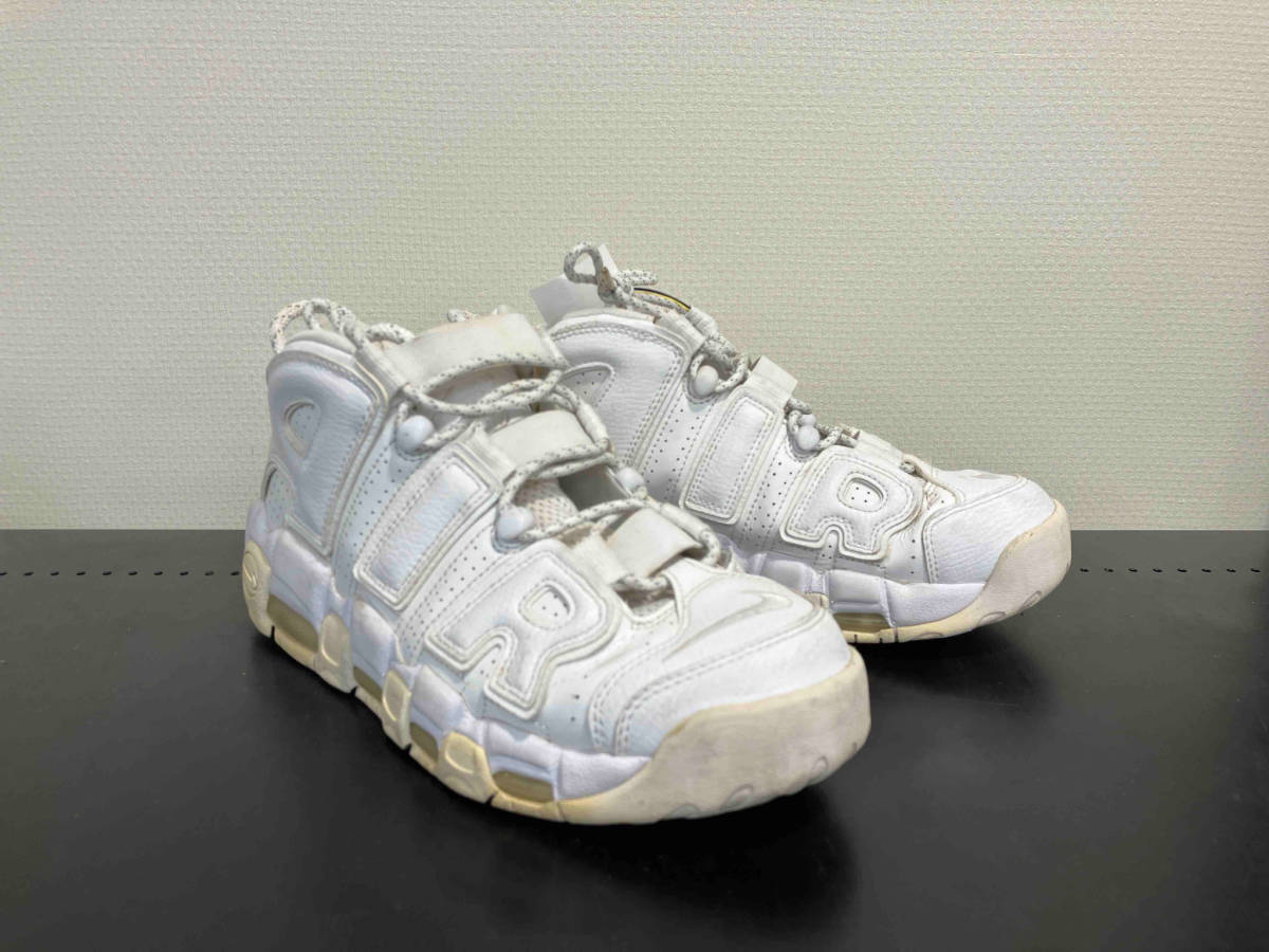 NIKE ナイキ AIR MORE UPTEMPO モアアップテンポ 26.5cm 921948-100 ホワイト 白 スニーカー シューズ 靴 メンズ_画像3