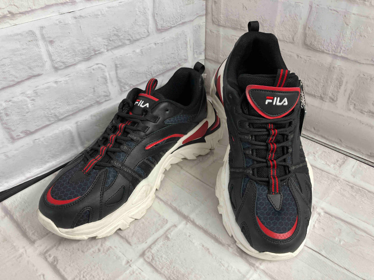 FILA x EVANGELION フィラxエヴァンゲリオン イントレーションx EVA UWF20011-030 スニーカー ブラックxレッド 28cm