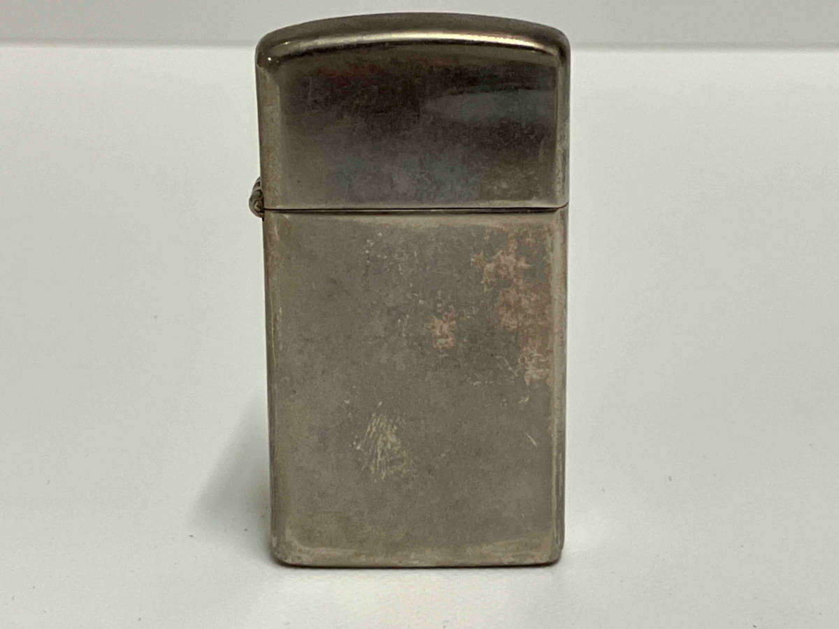 ZIPPO 1996年製 スリムタイプ シルバープレート ジッポ ライター
