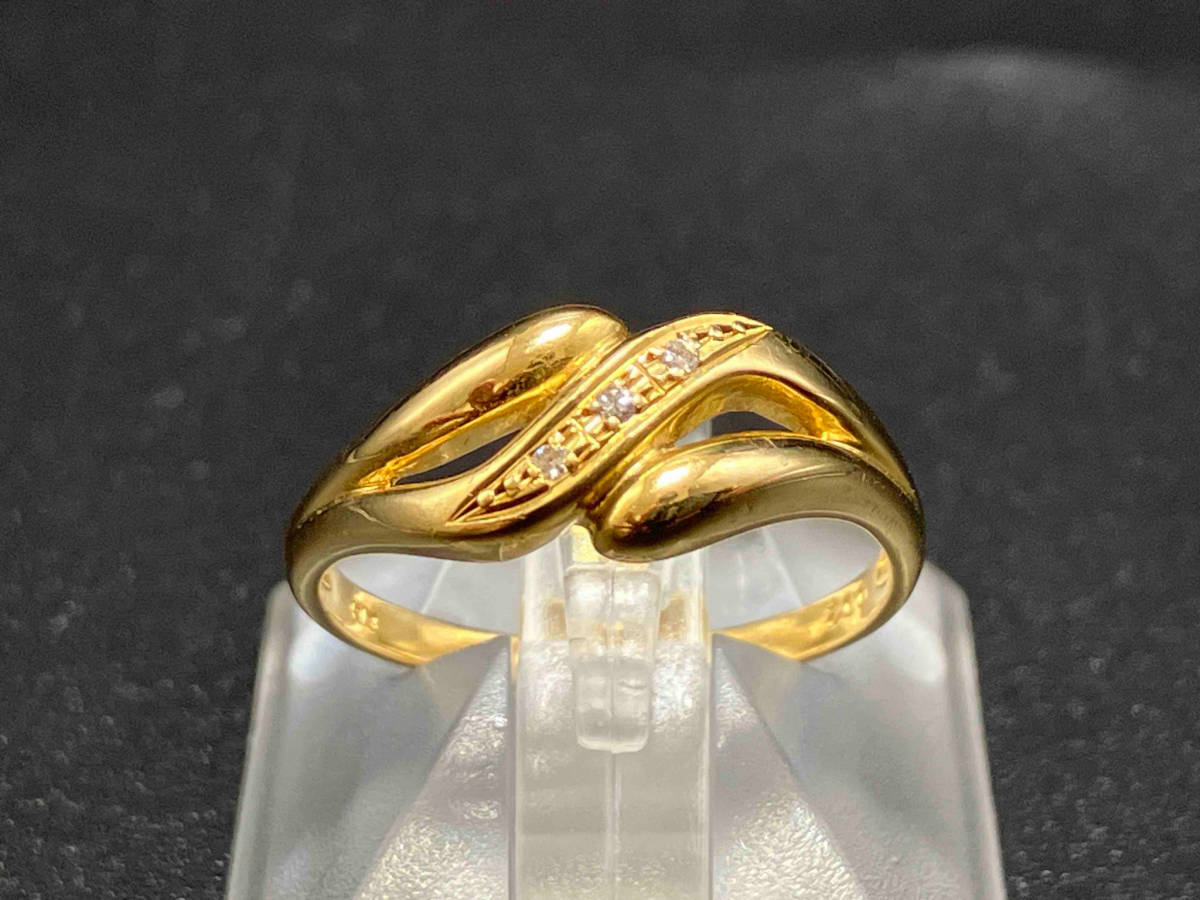 スケールモデル 新作 【即決】K18 指輪 リング ダイヤ0.02ct 2.4g #11.5 18金 その他