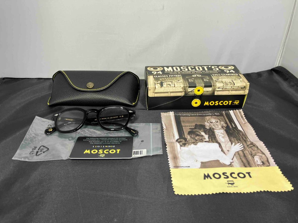 MOSCOT モスコット LEMTOSH サングラス OR-LEM-046240200-01 BLACK ブラック 黒 メンズ レディース ユニセックス ※付属品一部欠品