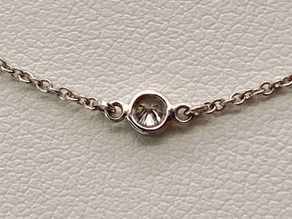 Tiffany&Co.／Pt950／5P алмаз  идет в комплекте ／... ожерелье ／40cm／2.9g