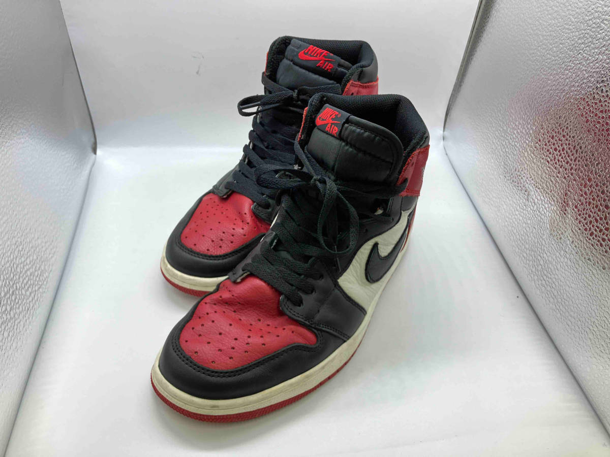 NIKE ／AIR JORDAN 1 RETRO HIGH OG BRED TOE／555088-610／26.5cm_画像1