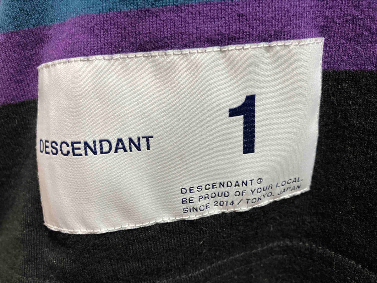 DESCENDANT ボーダー刺繍ロゴTEE 半袖Tシャツ デサント 1 店舗受取可_画像5