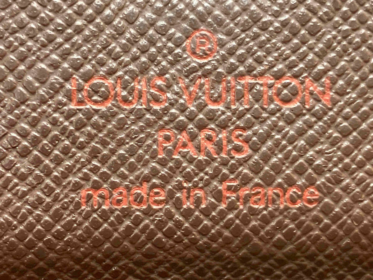 LOUIS VUITTON ルイヴィトン ダミエ ポルト・トレゾール・エテュイパピエ SP1003 N61202 三つ折り財布_画像2