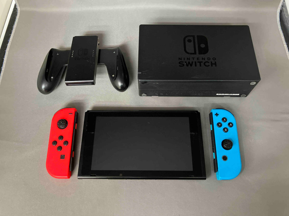 ジャンク 動作確認済 Nintendo Switch Joy-Con(L) ネオンブルー/(R) ネオンレッド(HACSKABAA)