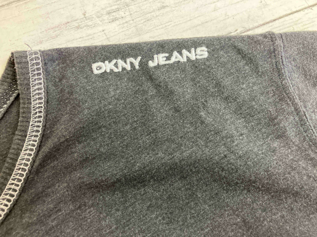 DKNY 00s/サイドリブ/ステッチ 半袖Tシャツ_画像7